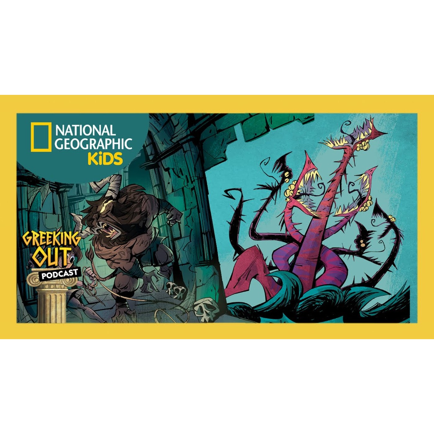 Greeking Out Podcast | Episode 3 | Ancient Greek Monster Mash | @natgeokids