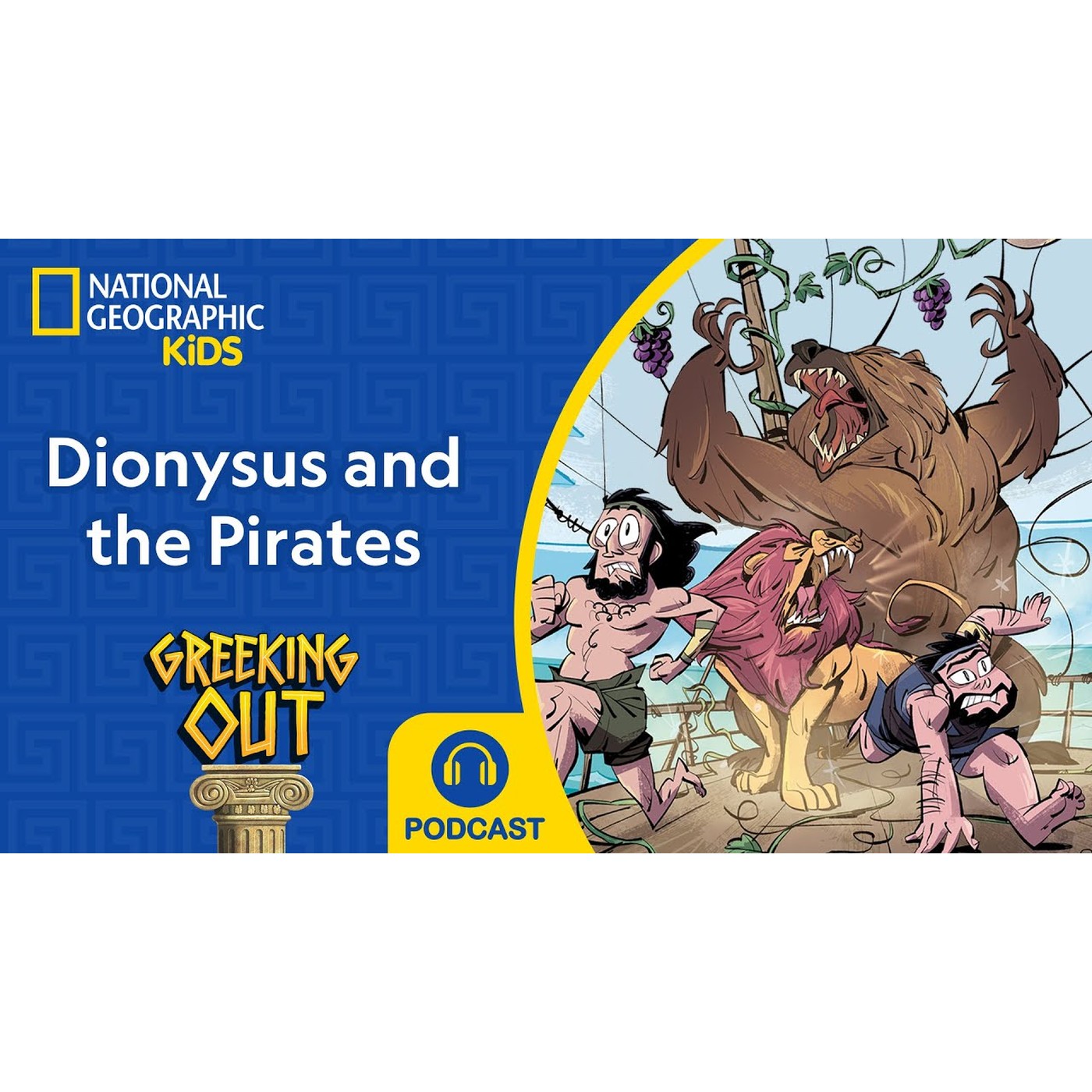 Dionysus and the Pirates (and Ariadne) | Greeking Out Podcast | NEW | S11 E3 | @natgeokids